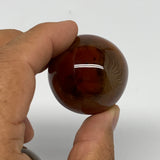 122.7g, 1.4"(34mm)-1.4"(35mm), 2pcs, Sardonyx Sphere Ball Crystal @Brazil, B2303