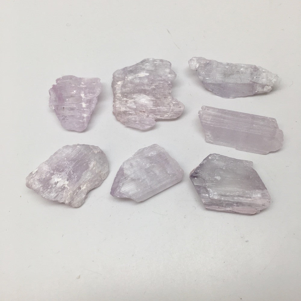54.3 Grams, 7pcs Natural Rough Lavender Pink Kunzite Crystal @Afghanistan,KUN91 - watangem.com