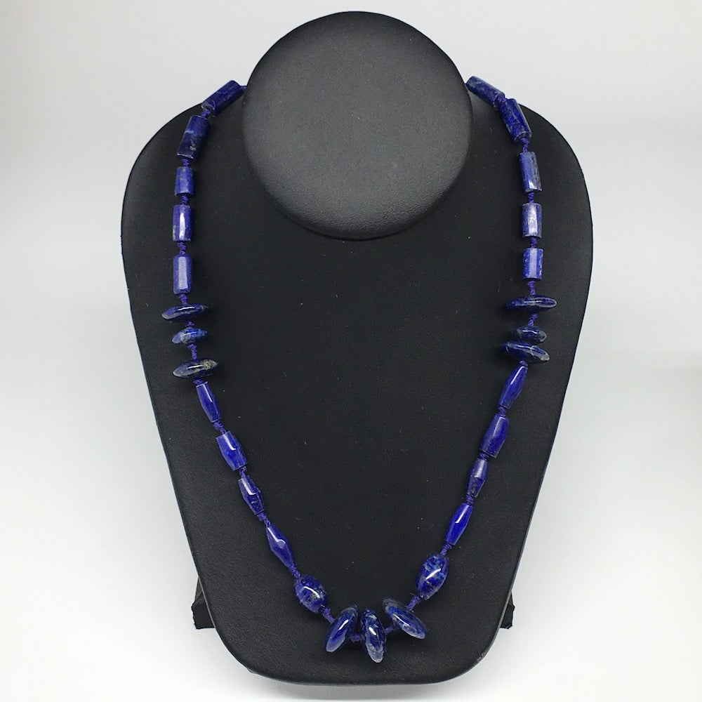51.9g, 10mm-19mm Natural Lapis Lazuli Bead Mixed Shaped Strand, 29 Beads,LPB142