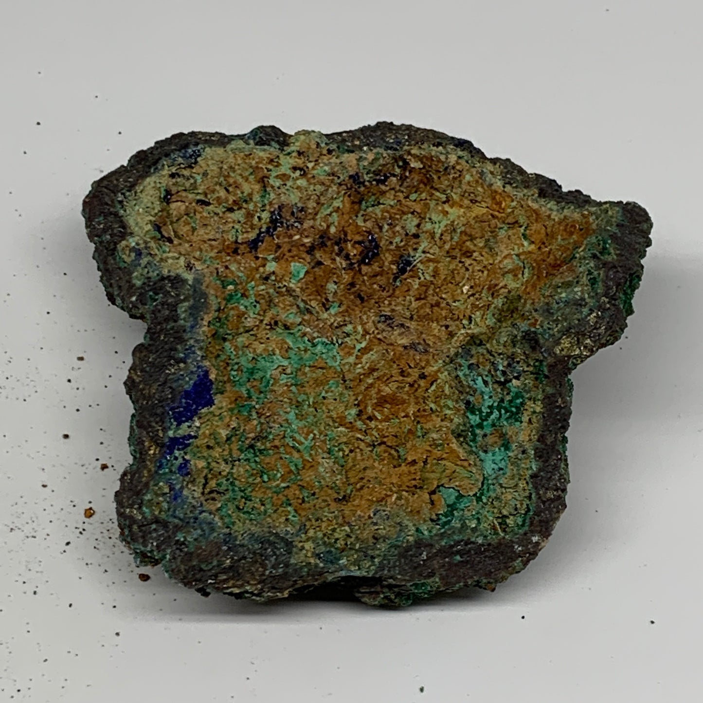 562g, 4.4"x4.4"x1.2", Rough Azurite Malachite Mineral Specimen @Morocco, B10894