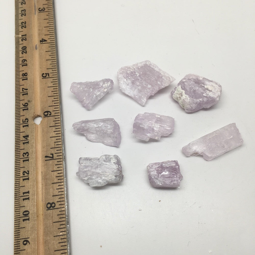 52 Grams, 8pcs Natural Rough Lavender Pink Kunzite Crystal @Afghanistan,KUN99 - watangem.com