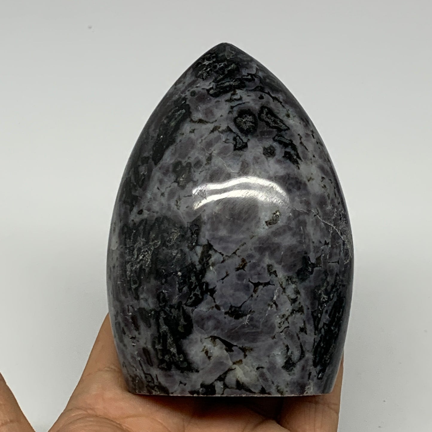 510g, 3.9"x2.7"x2" Indigo Gabro Merlinite Freeform Polished @Madagascar, B18211