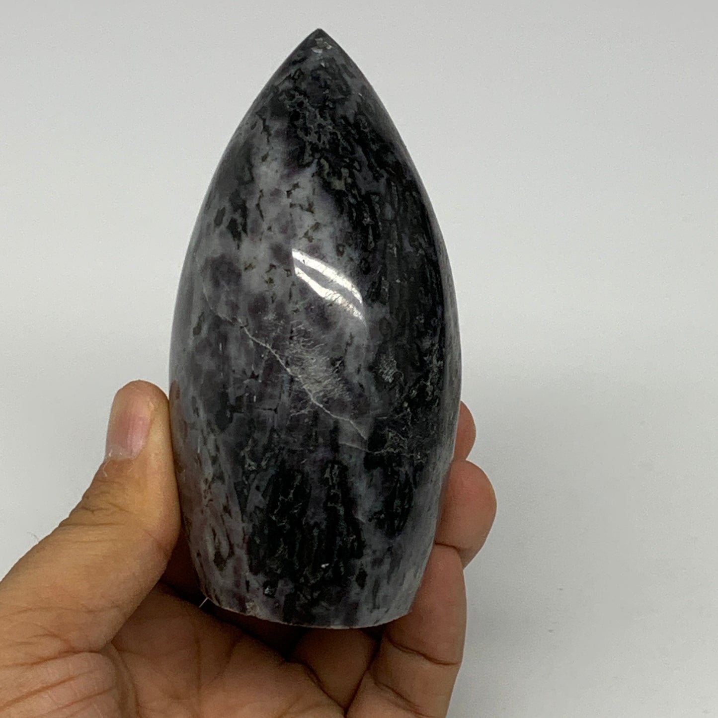 510g, 3.9"x2.7"x2" Indigo Gabro Merlinite Freeform Polished @Madagascar, B18211