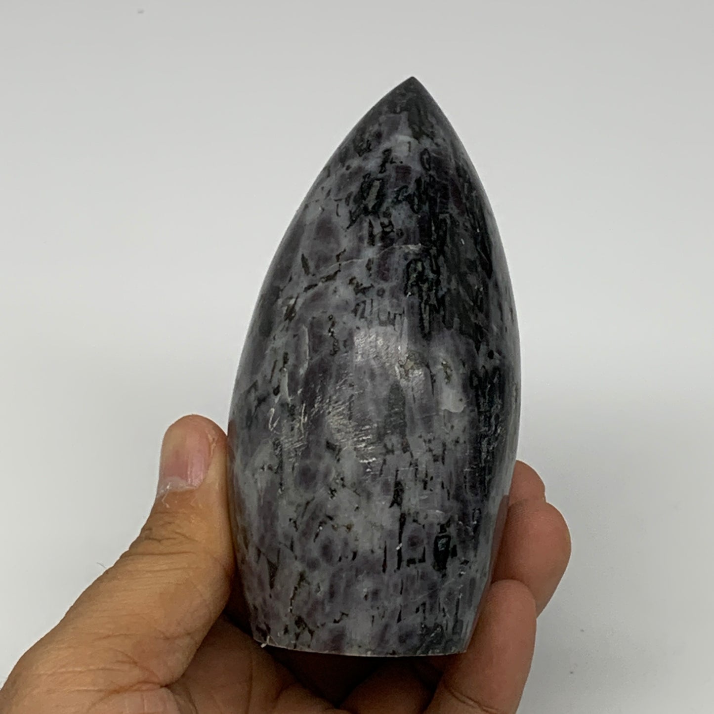 510g, 3.9"x2.7"x2" Indigo Gabro Merlinite Freeform Polished @Madagascar, B18211