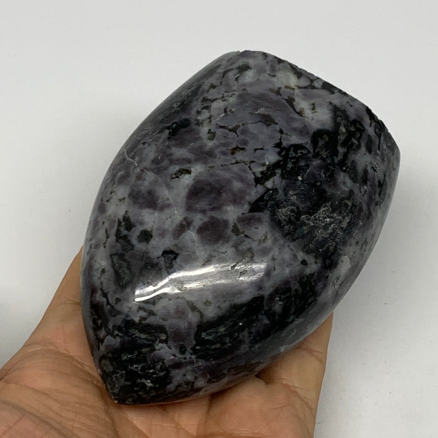510g, 3.9"x2.7"x2" Indigo Gabro Merlinite Freeform Polished @Madagascar, B18211