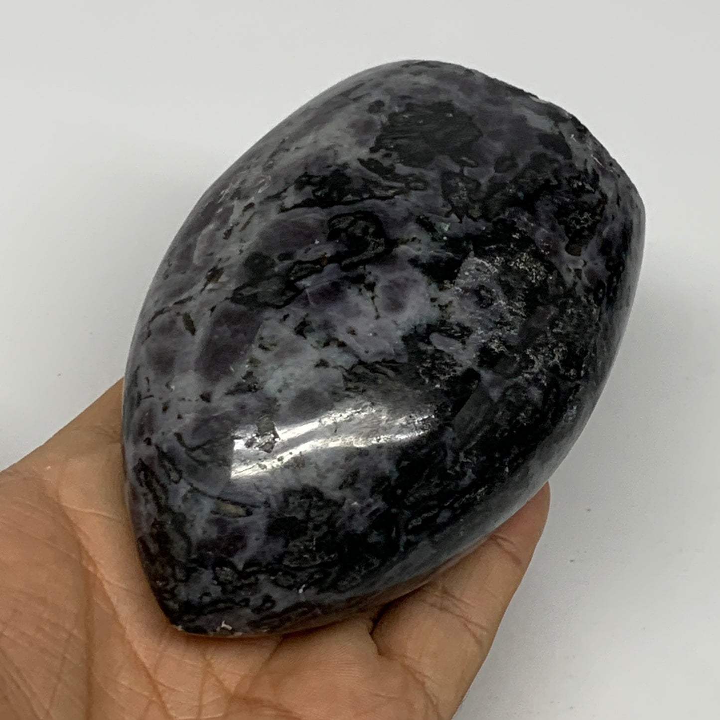 510g, 3.9"x2.7"x2" Indigo Gabro Merlinite Freeform Polished @Madagascar, B18211