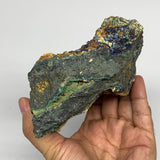 1150g, 6.1"x4.4"x2.4", Rough Azurite Malachite Mineral Specimen @Morocco, B10898
