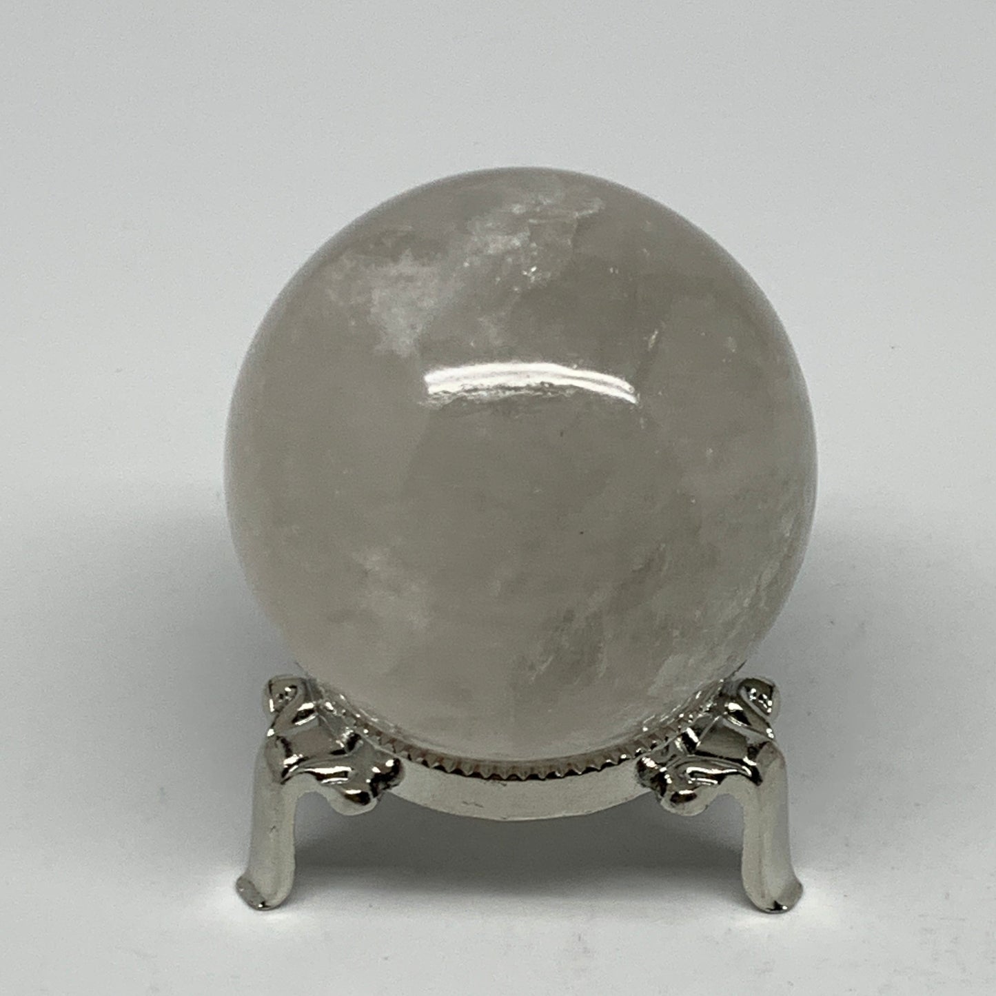 226.2g, 2.2" (55mm), Natural Quartz Sphere Crystal Gemstone Ball @Brazil, B22247