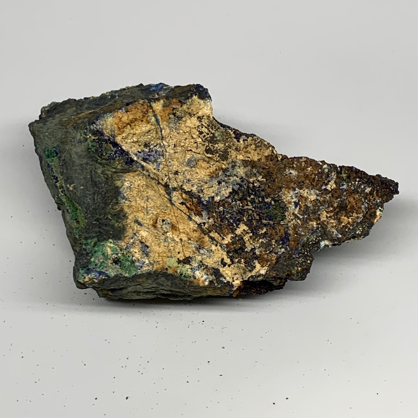 1150g, 6.1"x4.4"x2.4", Rough Azurite Malachite Mineral Specimen @Morocco, B10898