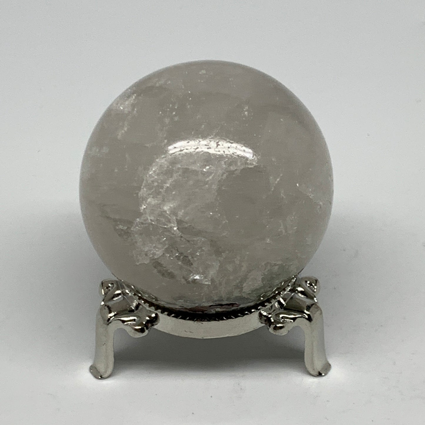 226.2g, 2.2" (55mm), Natural Quartz Sphere Crystal Gemstone Ball @Brazil, B22247