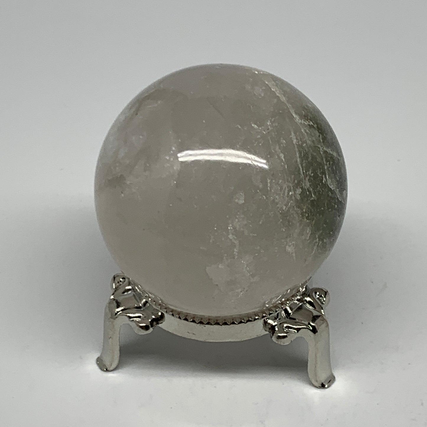 226.2g, 2.2" (55mm), Natural Quartz Sphere Crystal Gemstone Ball @Brazil, B22247