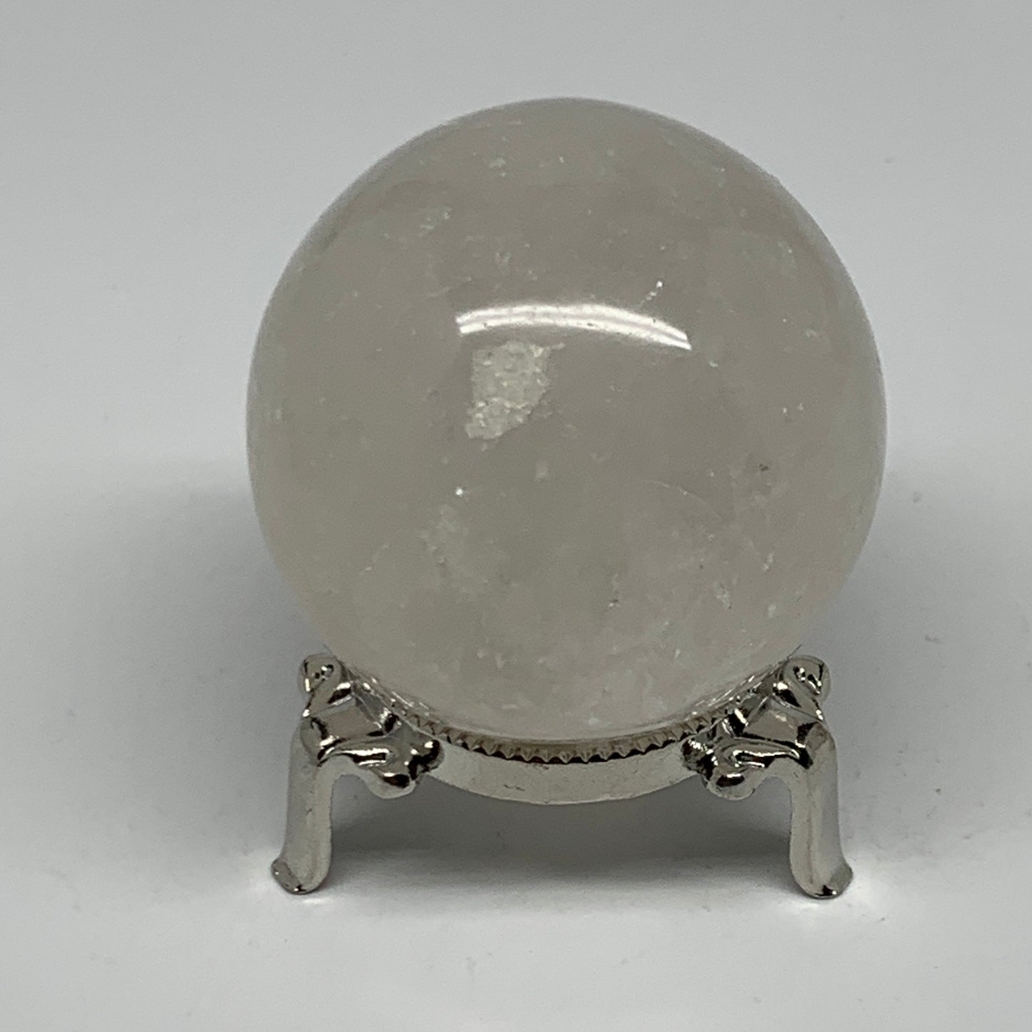 257.8g, 2.3" (57mm), Natural Quartz Sphere Crystal Gemstone Ball @Brazil, B22248