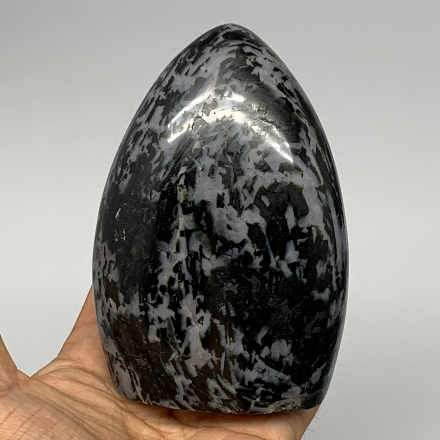 605g, 4.3"x2.9"x1.9" Indigo Gabro Merlinite Freeform Polished @Madagascar, B1821