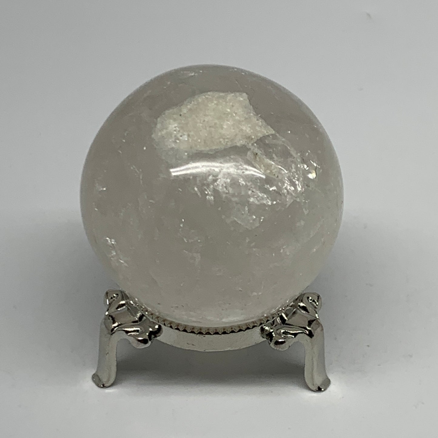 257.8g, 2.3" (57mm), Natural Quartz Sphere Crystal Gemstone Ball @Brazil, B22248