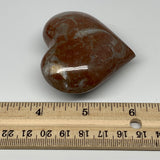 107.2g,2.2"x2.4"x1.1"Natural Untreated Red Shell Fossils Heart Reiki Energy,F927