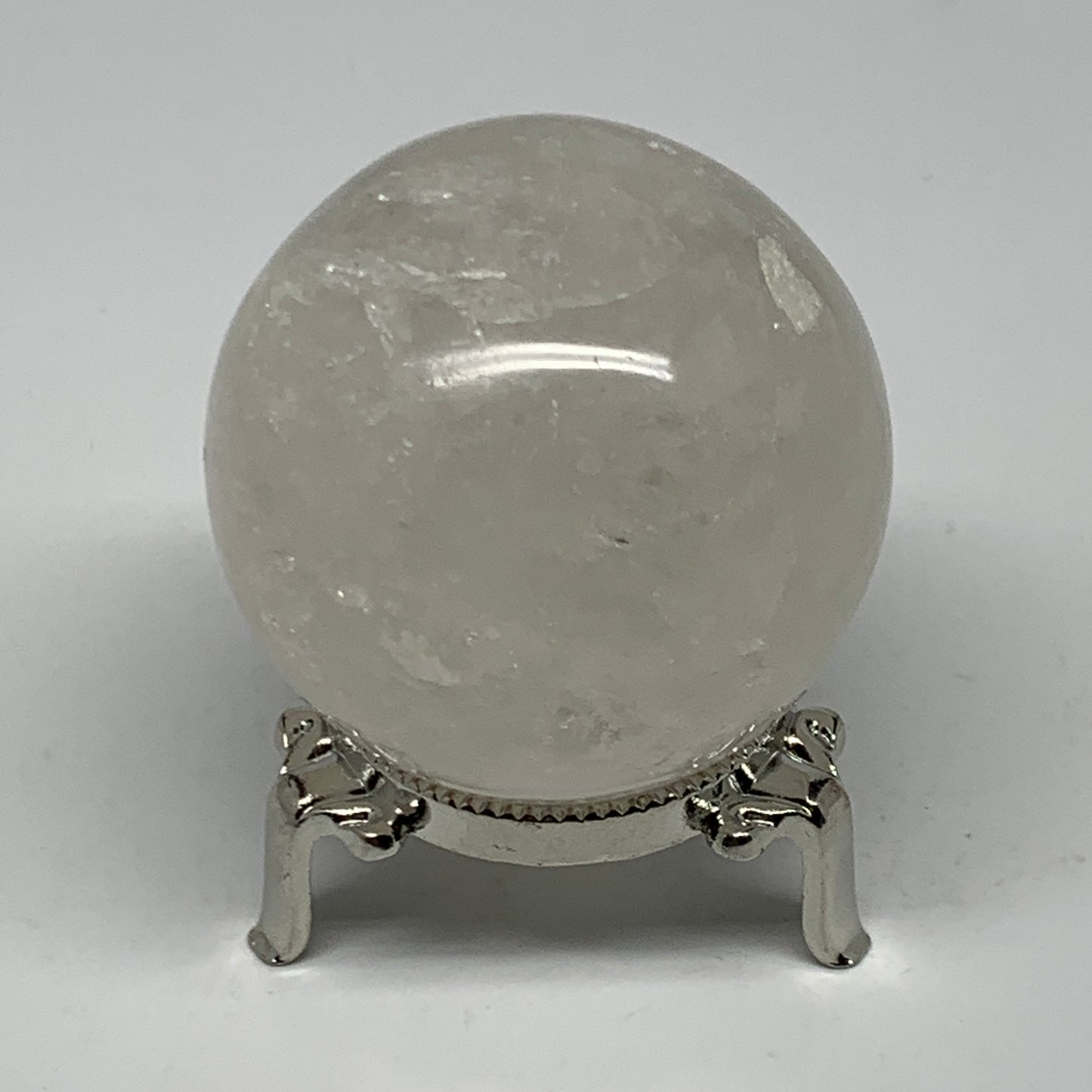 257.8g, 2.3" (57mm), Natural Quartz Sphere Crystal Gemstone Ball @Brazil, B22248