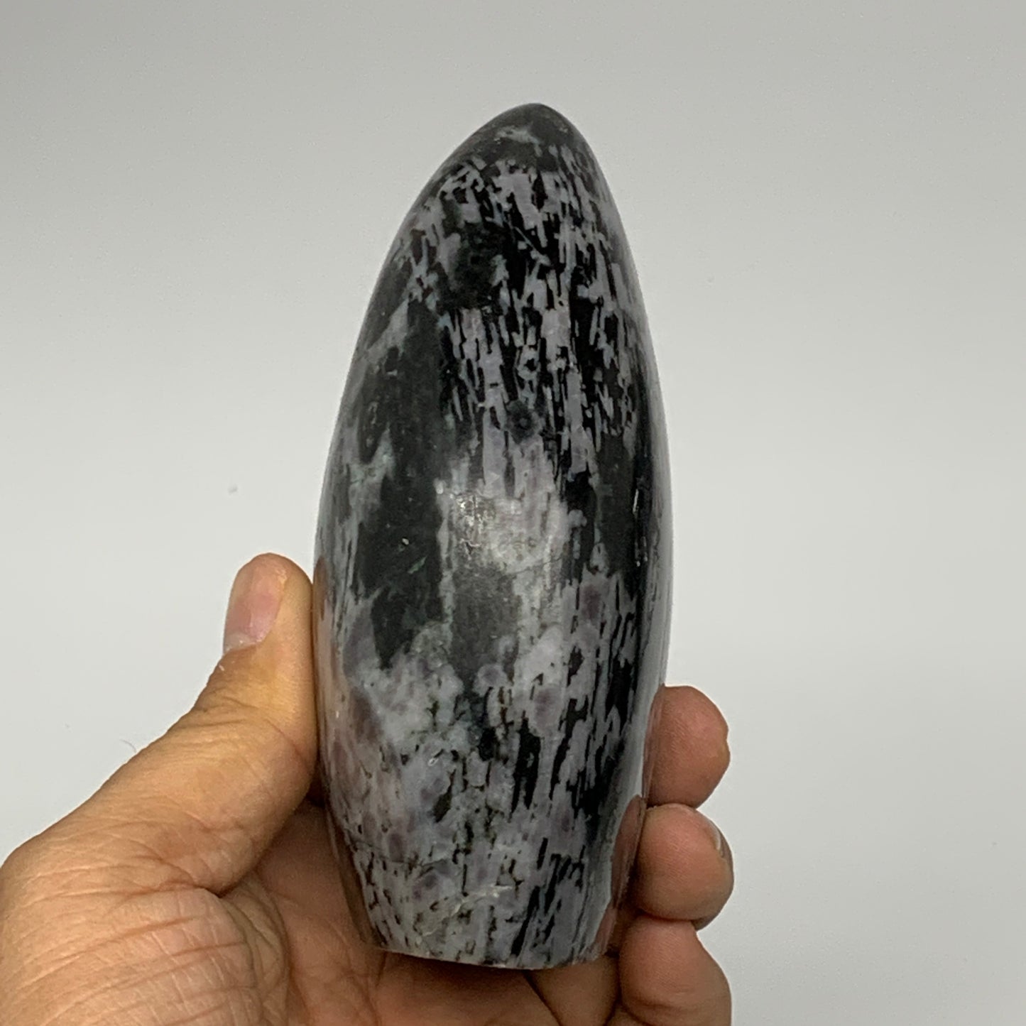 605g, 4.3"x2.9"x1.9" Indigo Gabro Merlinite Freeform Polished @Madagascar, B1821