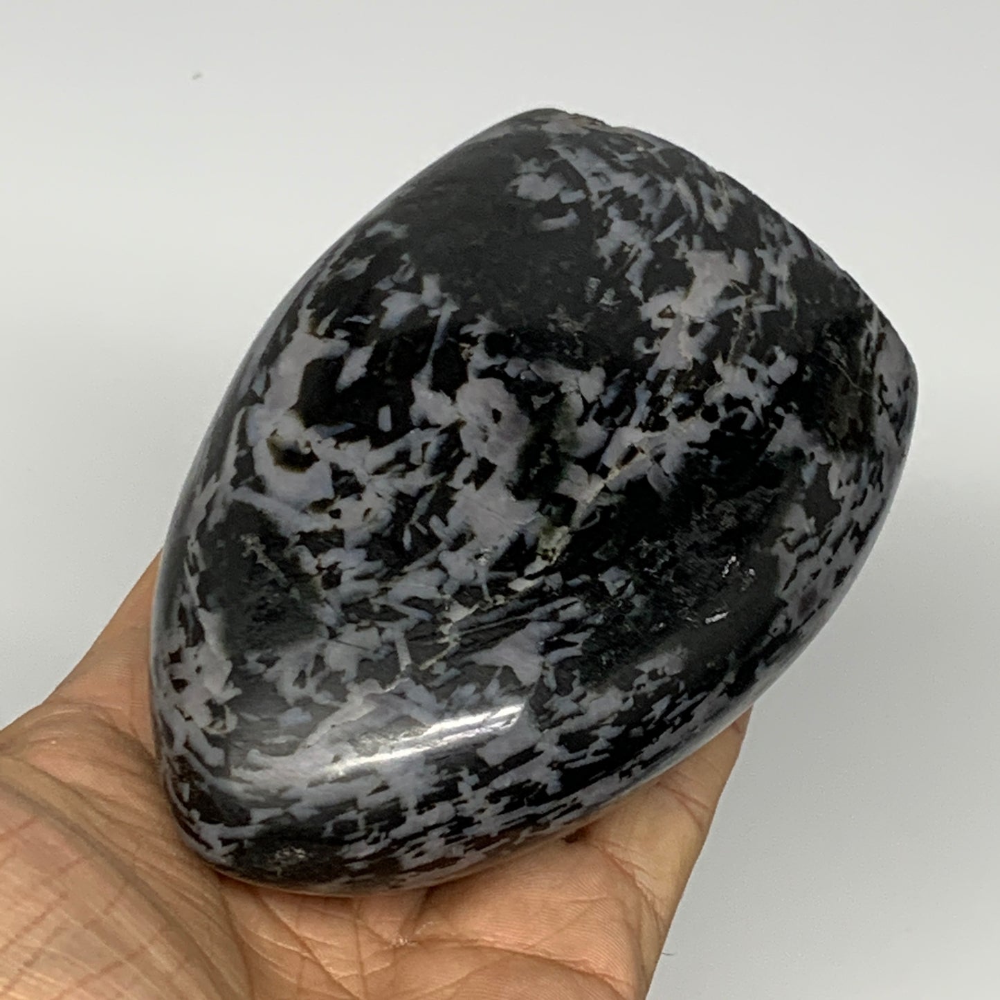 605g, 4.3"x2.9"x1.9" Indigo Gabro Merlinite Freeform Polished @Madagascar, B1821