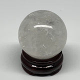 292.5g, 2.3" (59mm), Natural Quartz Sphere Crystal Gemstone Ball @Brazil, B22249