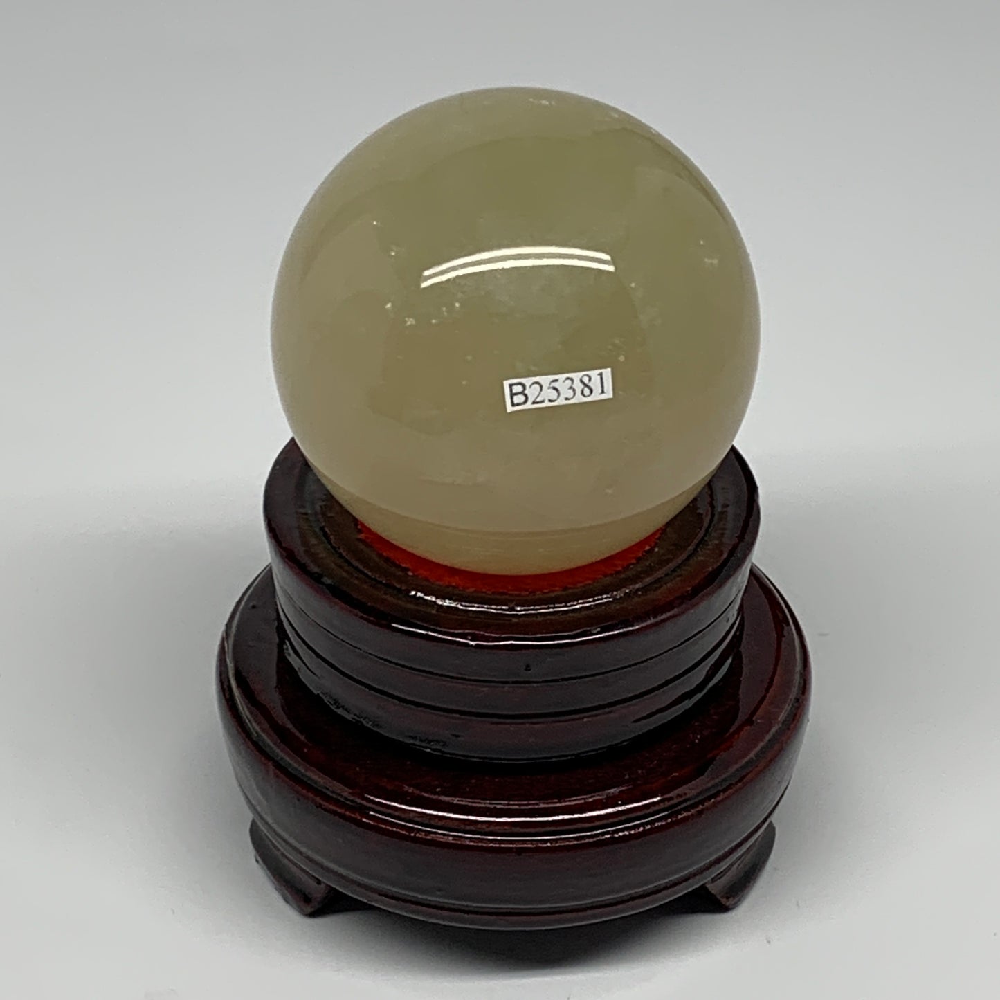 496g, 2.6" (66mm), Fluorite Sphere Ball Gemstone Crystal @Madagascar, B25381