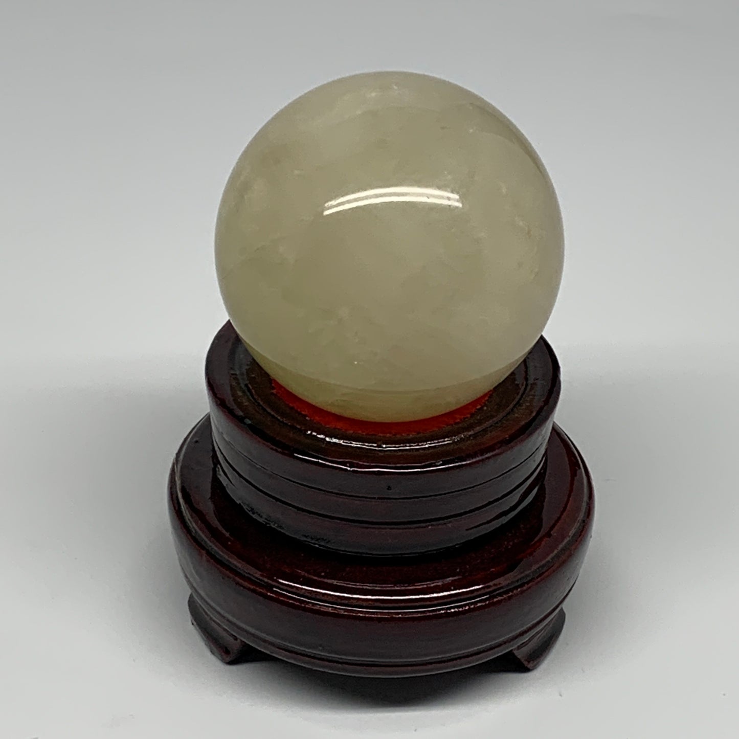 496g, 2.6" (66mm), Fluorite Sphere Ball Gemstone Crystal @Madagascar, B25381