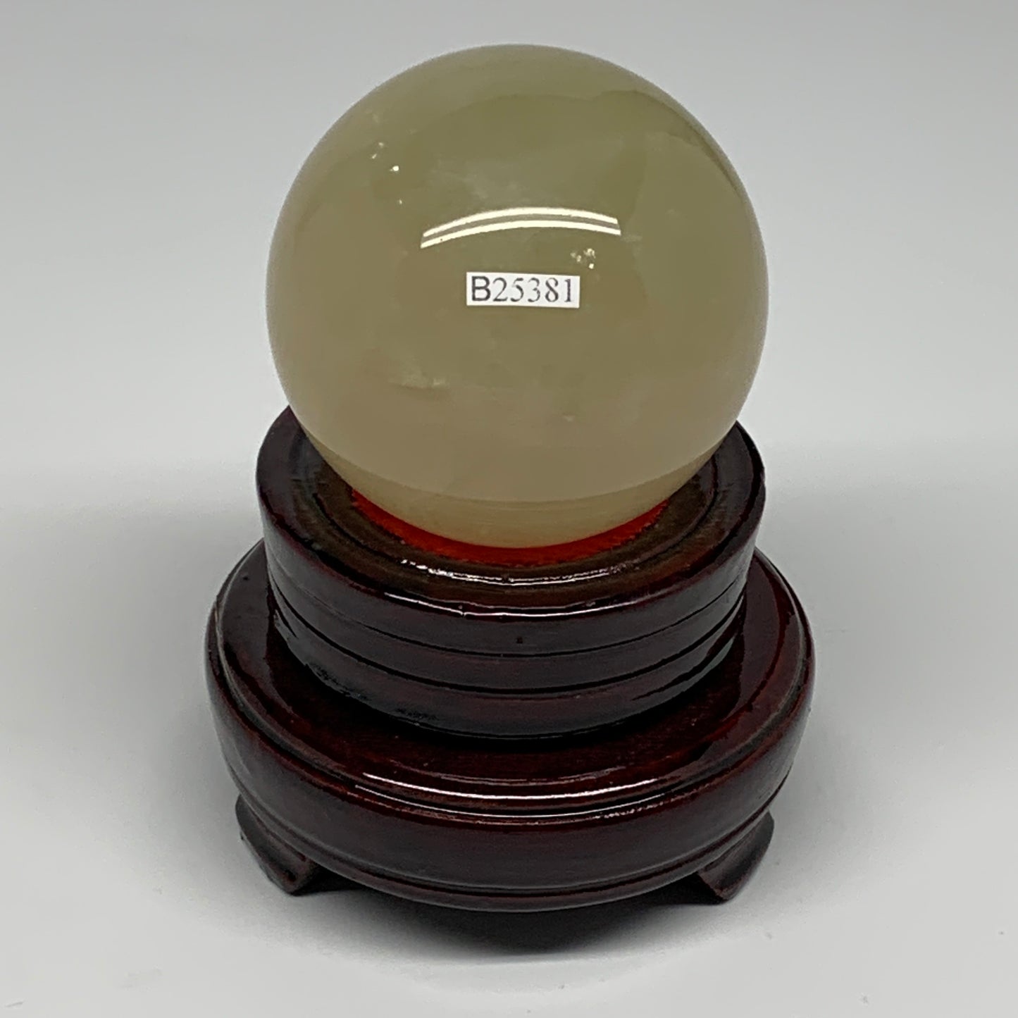 496g, 2.6" (66mm), Fluorite Sphere Ball Gemstone Crystal @Madagascar, B25381