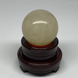 496g, 2.6" (66mm), Fluorite Sphere Ball Gemstone Crystal @Madagascar, B25381