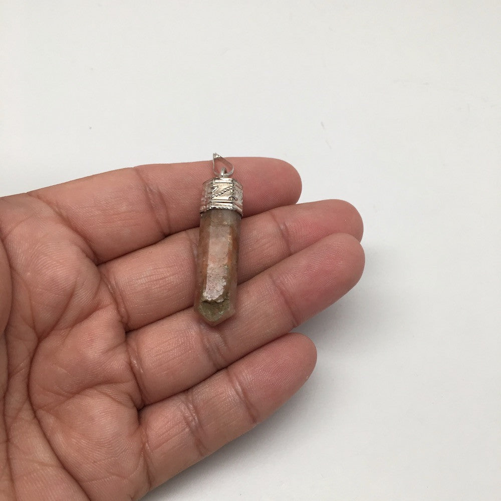 28 Cts Handmade 6-sided Sunstone Point Balancing Reiki Gemstones @India, D553