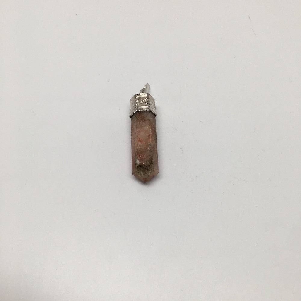 28 Cts Handmade 6-sided Sunstone Point Balancing Reiki Gemstones @India, D553