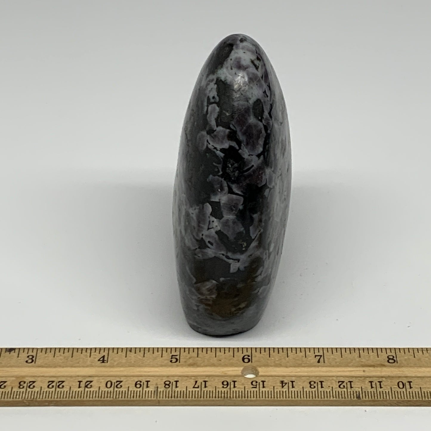 620g, 4.4"x3.1"x1.7" Indigo Gabro Merlinite Freeform Polished @Madagascar, B1821