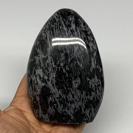 680g, 4.5"x3.1"x1.8" Indigo Gabro Merlinite Freeform Polished @Madagascar, B1821