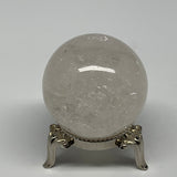 96.5g, 1.6" (41mm), Natural Quartz Sphere Crystal Gemstone Ball @Brazil, B22252