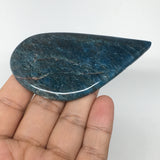 47.2g, 3.2"x1.8" Blue Apatite Cabochon Large Pear Shape @Madagascar,B1699