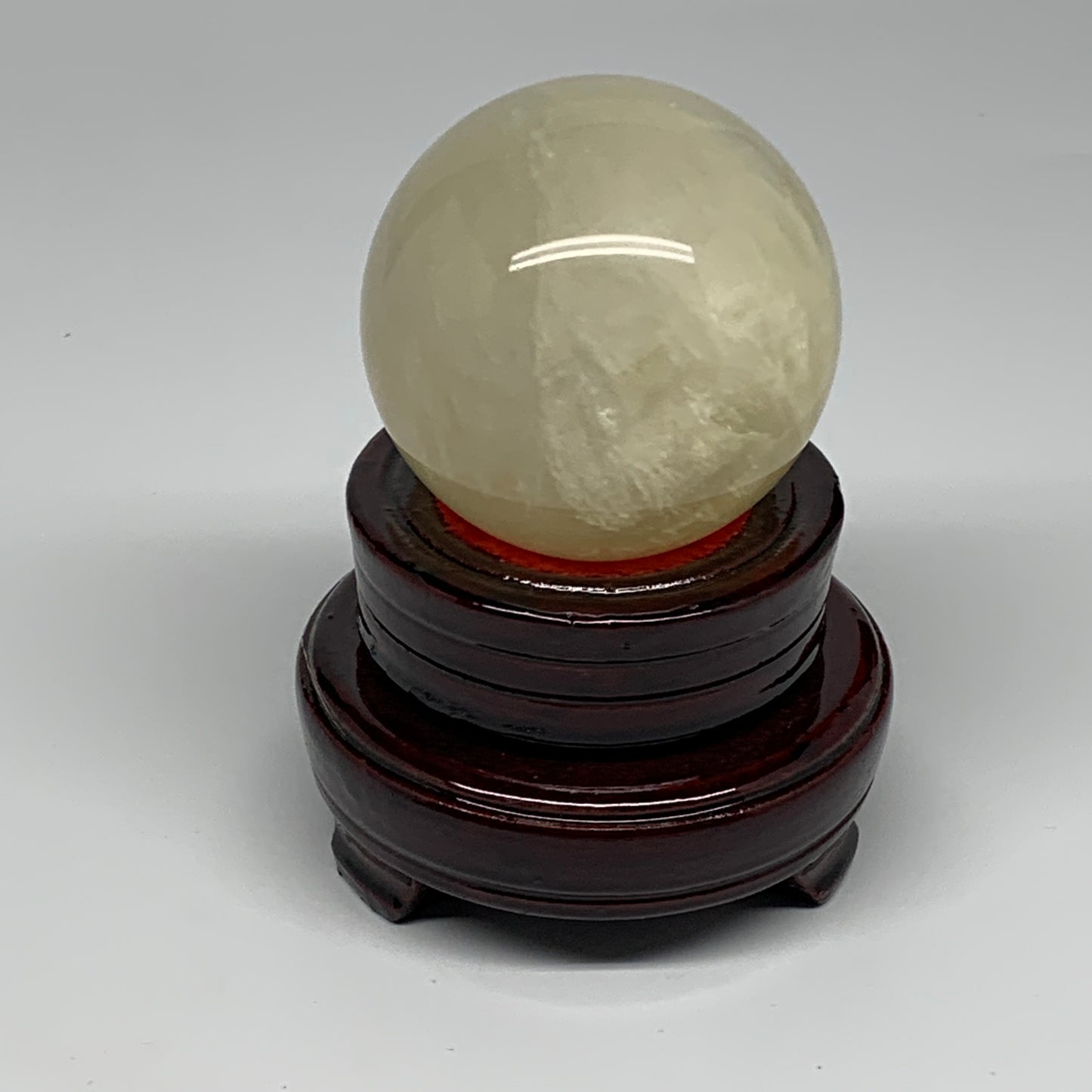 487.6g, 2.6" (66mm), Fluorite Sphere Ball Gemstone Crystal @Madagascar, B25385