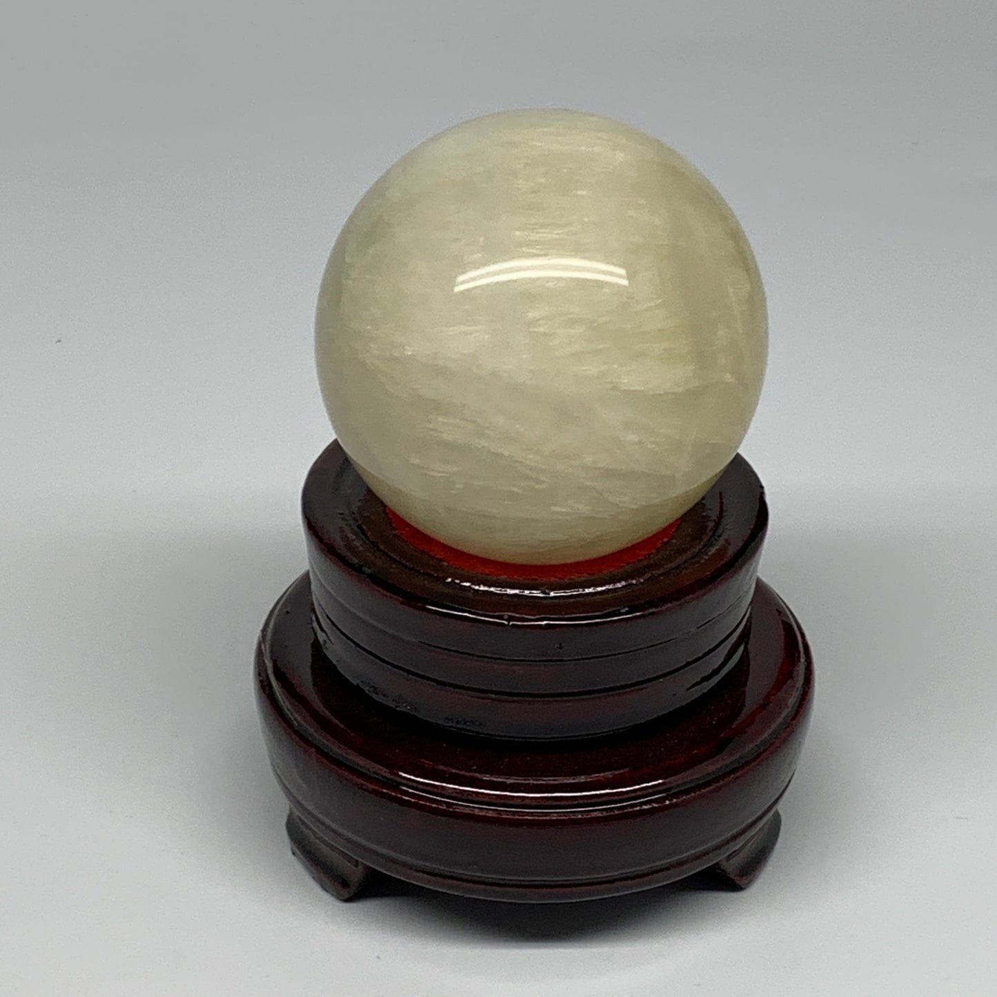 487.6g, 2.6" (66mm), Fluorite Sphere Ball Gemstone Crystal @Madagascar, B25385