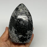 720g, 4.6"x3"x2.1" Indigo Gabro Merlinite Freeform Polished @Madagascar, B18218