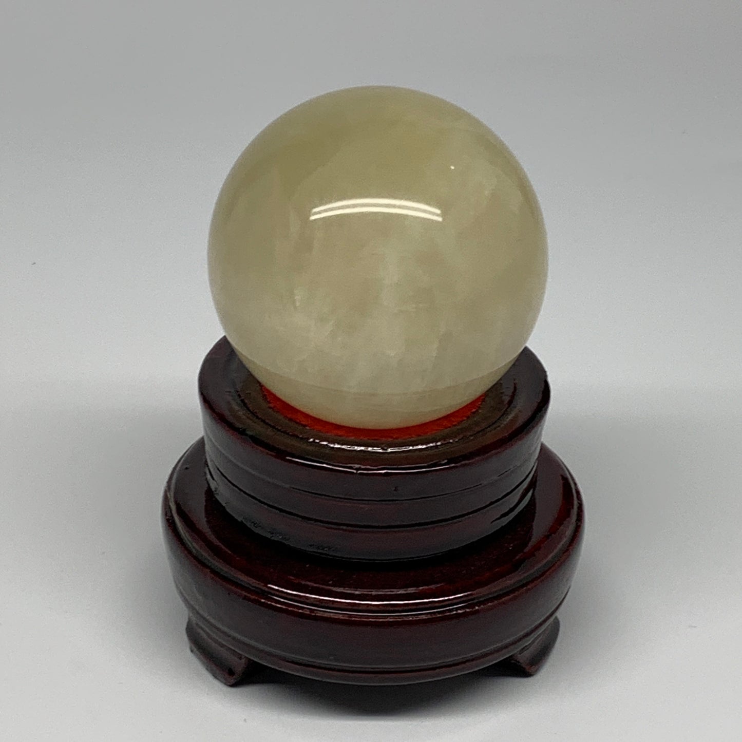 487.6g, 2.6" (66mm), Fluorite Sphere Ball Gemstone Crystal @Madagascar, B25385