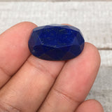 4.6g,23mmx15mmx7mm High-Grade Natural Oval Facetted Lapis Lazuli Cabochon,CP169