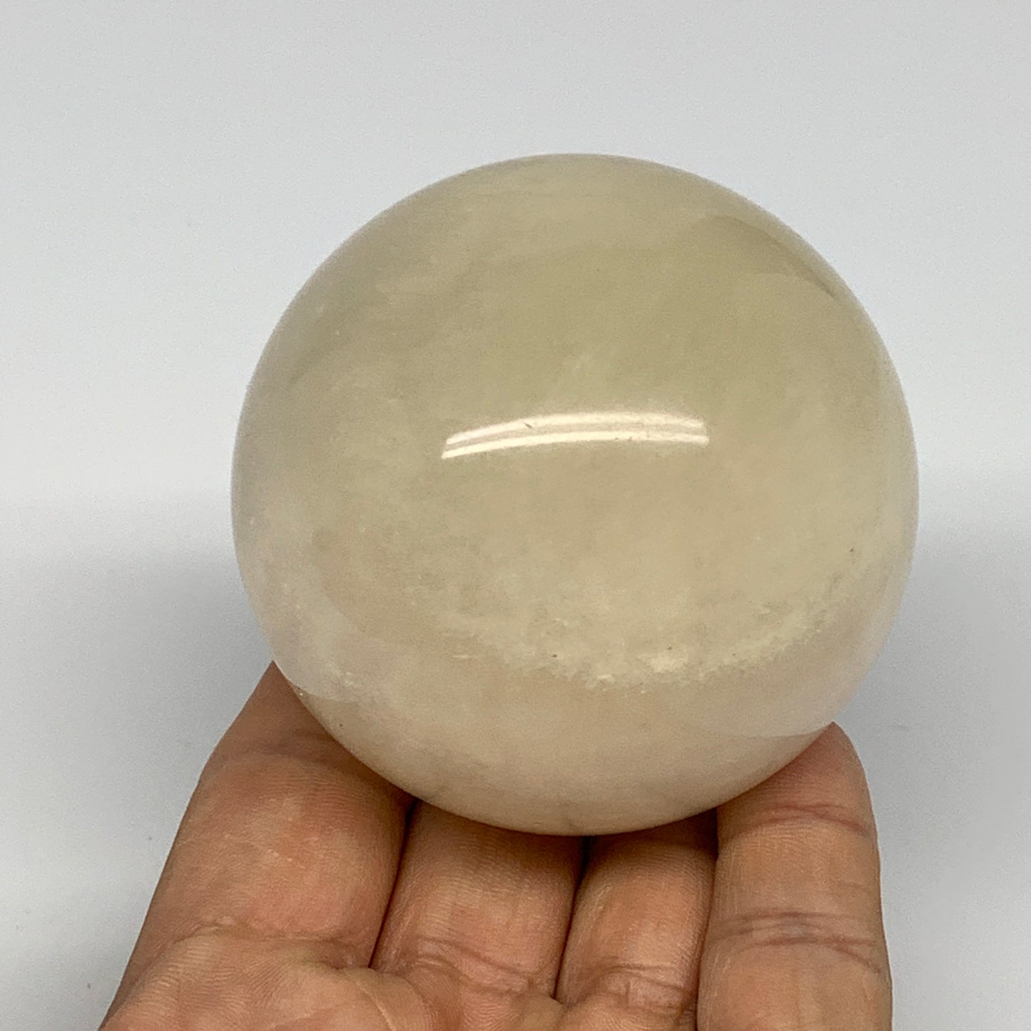 412.1g, 2.5" (63mm), Fluorite Sphere Ball Gemstone Crystal @Madagascar, B25386