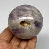 291.7g, 2.4", Banded Amethyst Sphere Crystal Polished Reiki @Madagascar, B15888