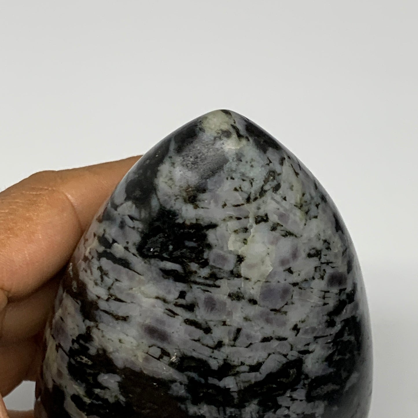 720g, 4.6"x3"x2.1" Indigo Gabro Merlinite Freeform Polished @Madagascar, B18218