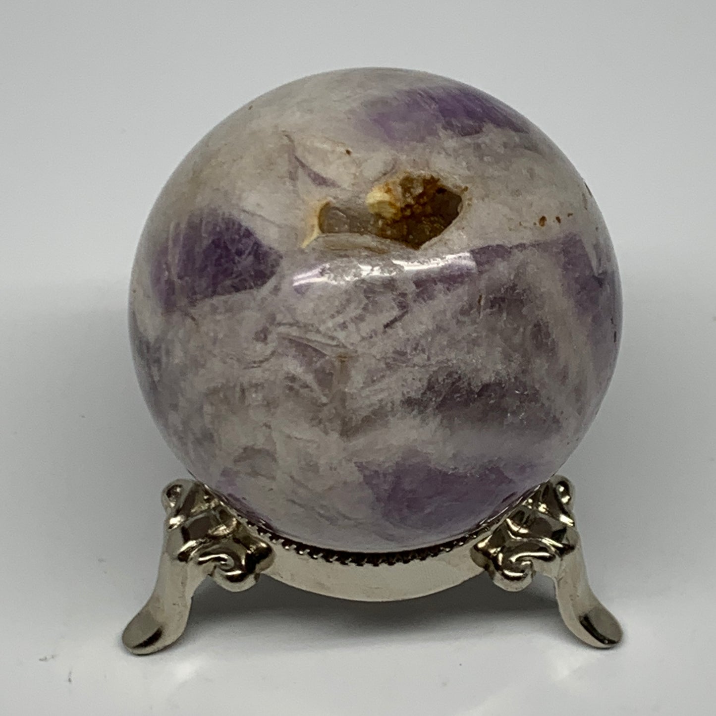 291.7g, 2.4", Banded Amethyst Sphere Crystal Polished Reiki @Madagascar, B15888