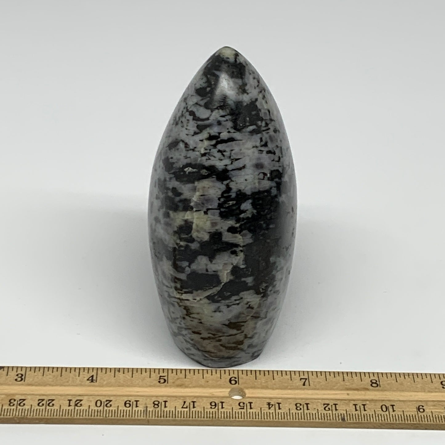 720g, 4.6"x3"x2.1" Indigo Gabro Merlinite Freeform Polished @Madagascar, B18218