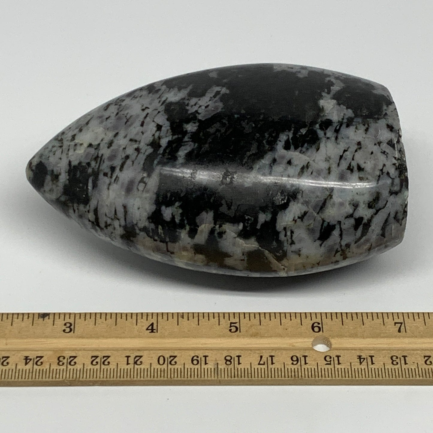 720g, 4.6"x3"x2.1" Indigo Gabro Merlinite Freeform Polished @Madagascar, B18218