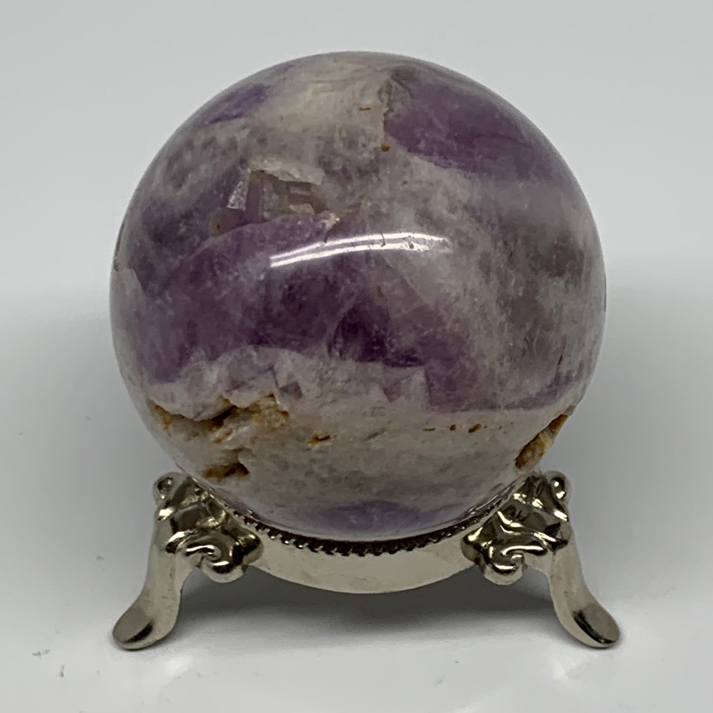 291.7g, 2.4", Banded Amethyst Sphere Crystal Polished Reiki @Madagascar, B15888