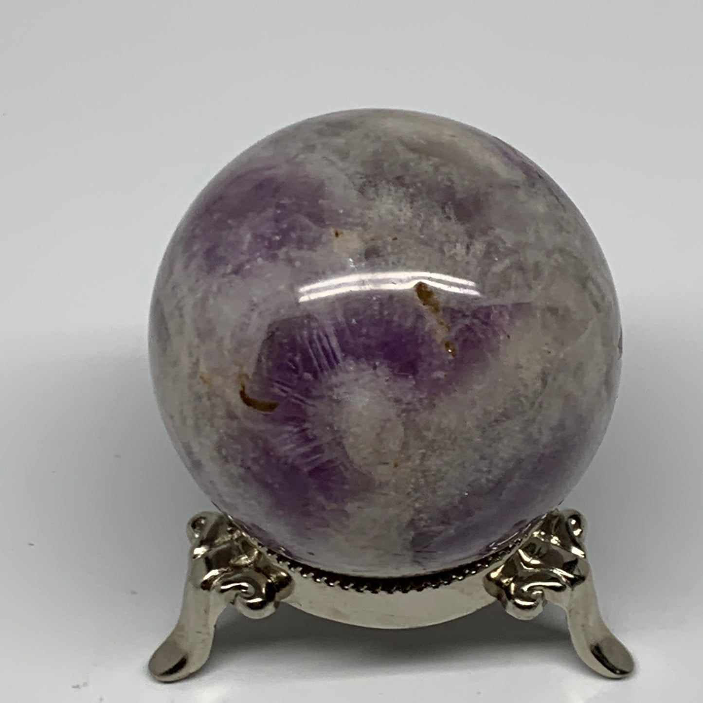291.7g, 2.4", Banded Amethyst Sphere Crystal Polished Reiki @Madagascar, B15888