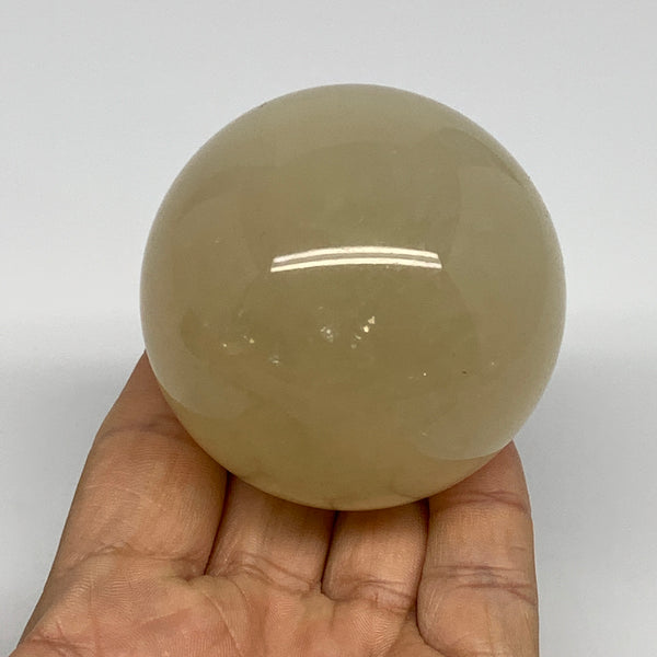366.6g, 2.4" (60mm), Fluorite Sphere Ball Gemstone Crystal @Madagascar, B25387