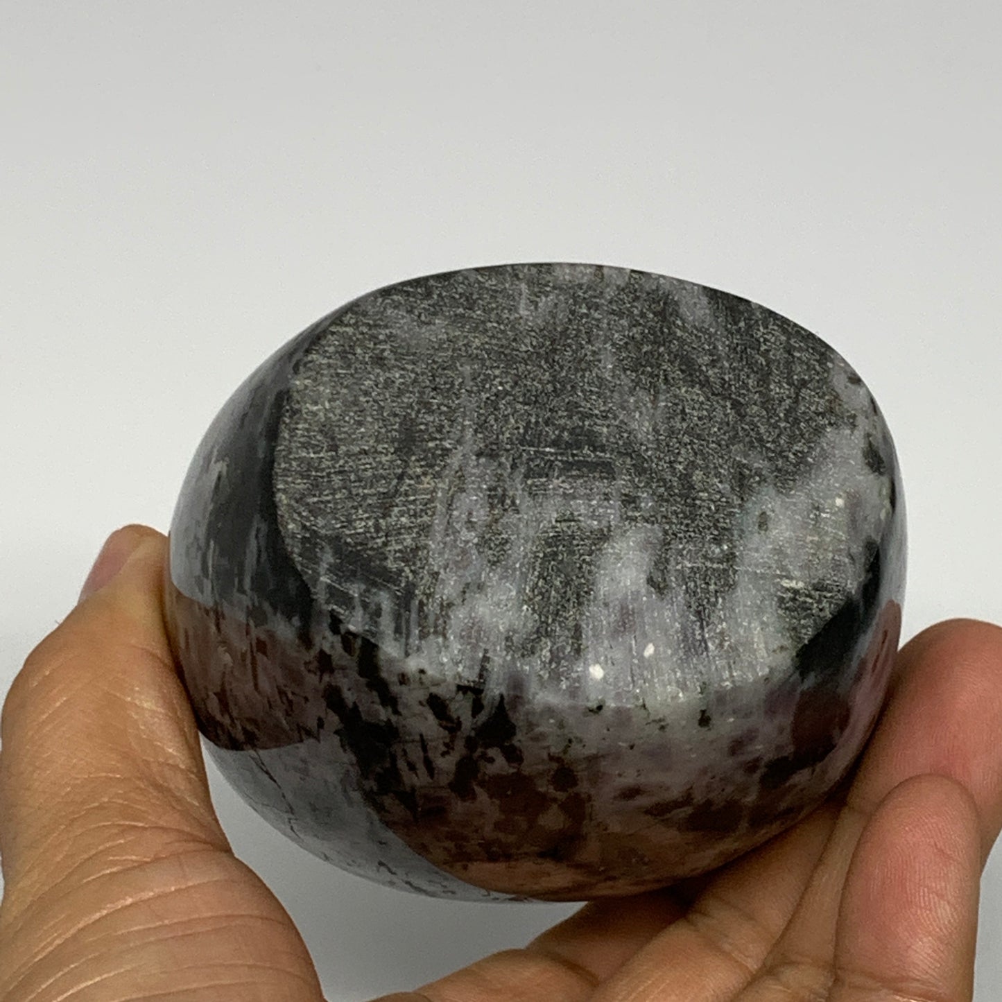 665g, 3.9"x3"x2.2" Indigo Gabro Merlinite Freeform Polished @Madagascar, B18219