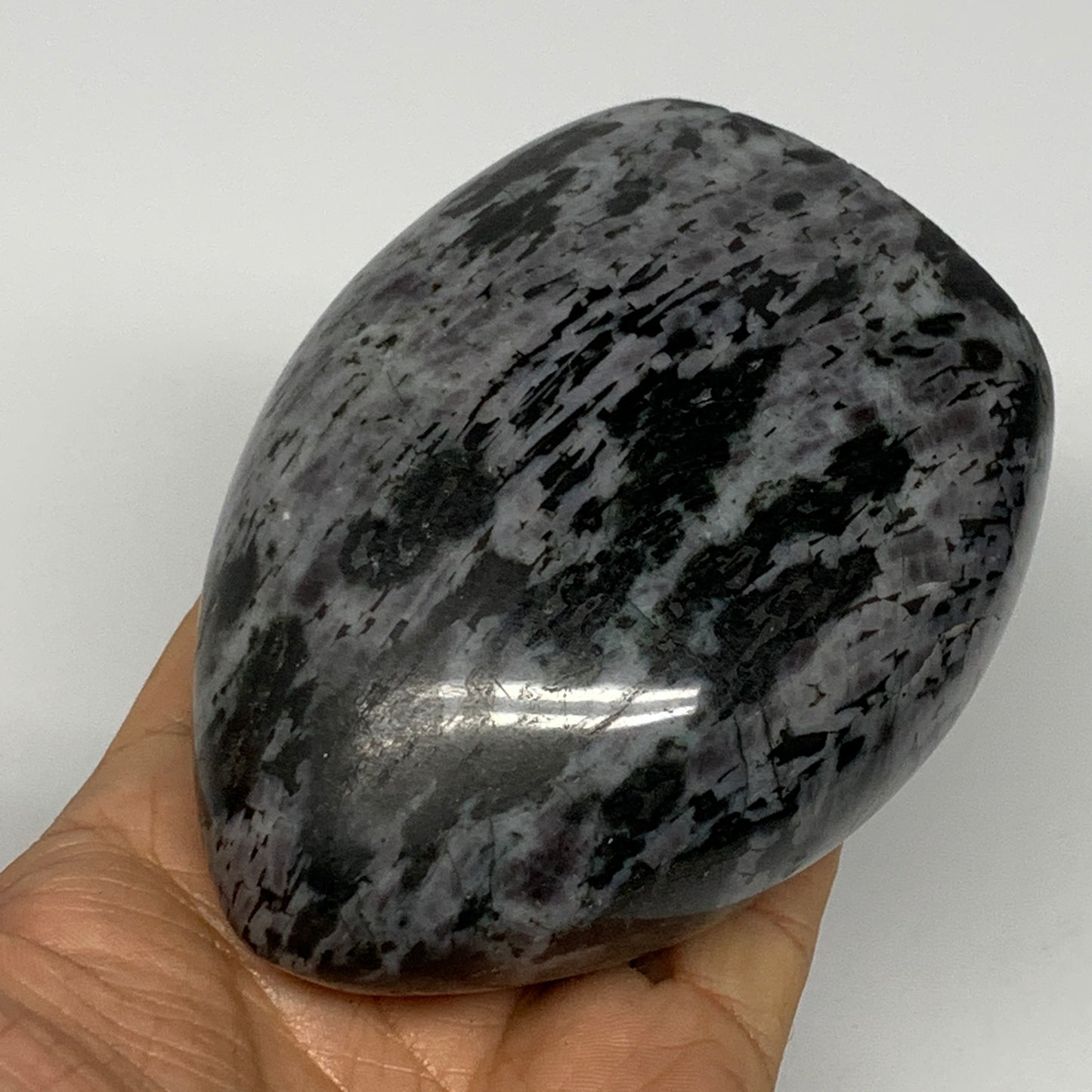 665g, 3.9"x3"x2.2" Indigo Gabro Merlinite Freeform Polished @Madagascar, B18219