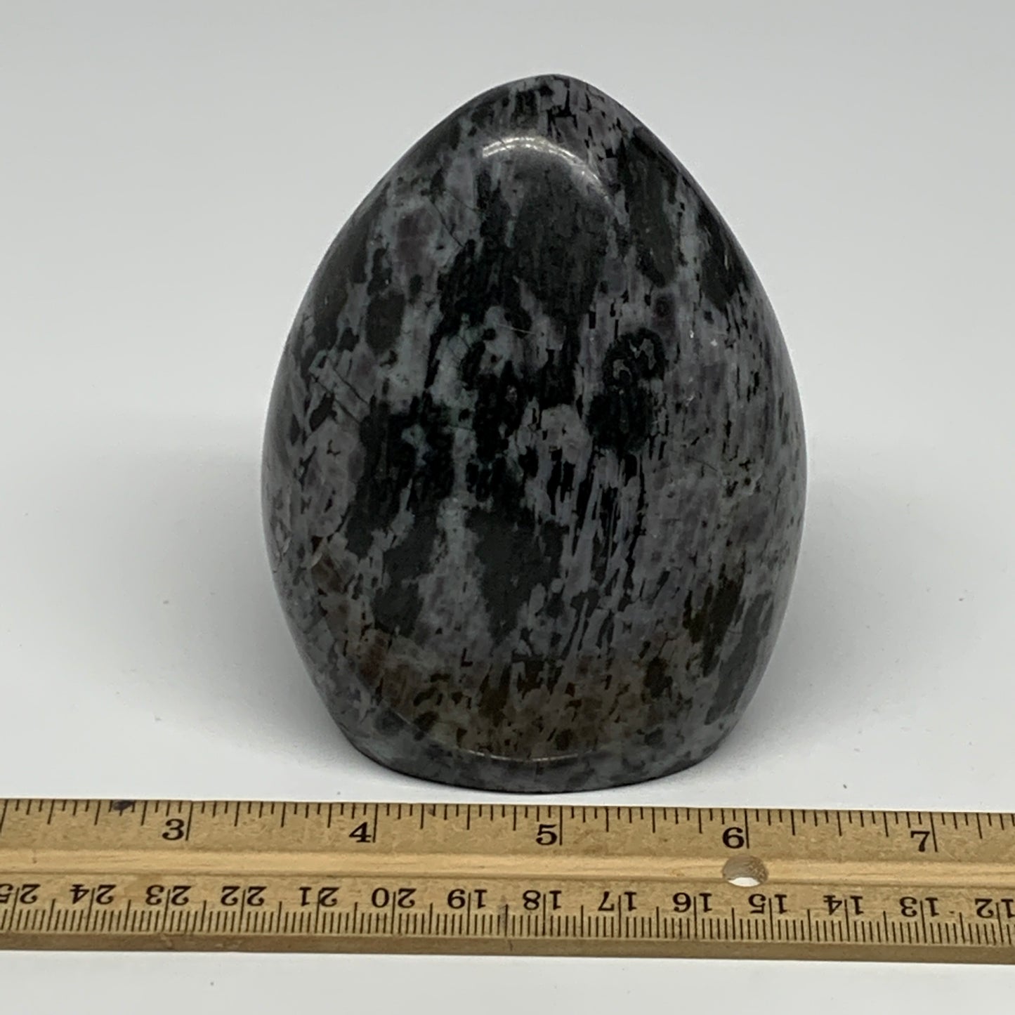 665g, 3.9"x3"x2.2" Indigo Gabro Merlinite Freeform Polished @Madagascar, B18219